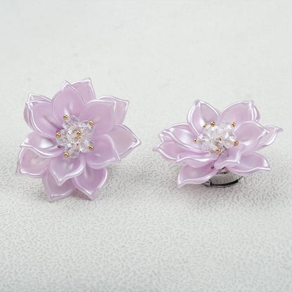 Lotus Flower Button Covers — Set of 2