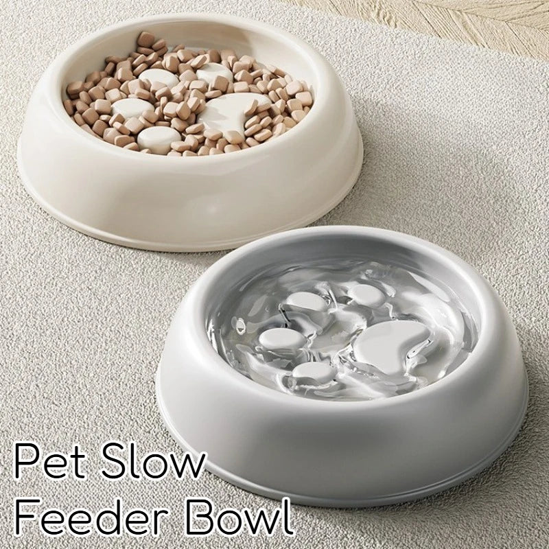 Dual-Use Slow Feeder Bowl for Dogs & Cats