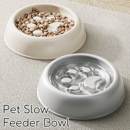 Dual-Use Slow Feeder Bowl for Dogs & Cats