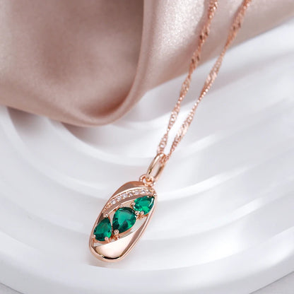 Smaragds Vintage Pendant Kaklarota