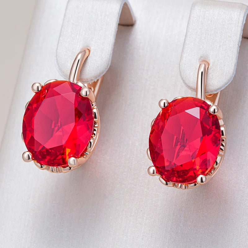 Ruby Statement Drop Earrings