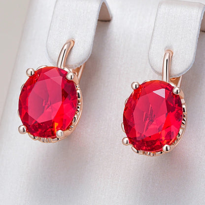 Ruby Statement Drop Earrings