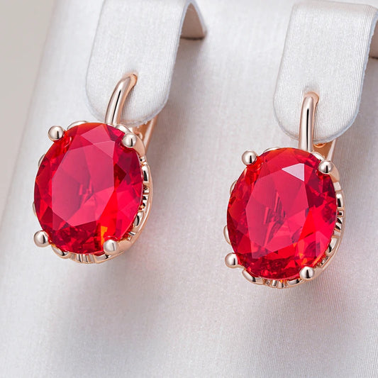 Ruby Statement Drop Earrings