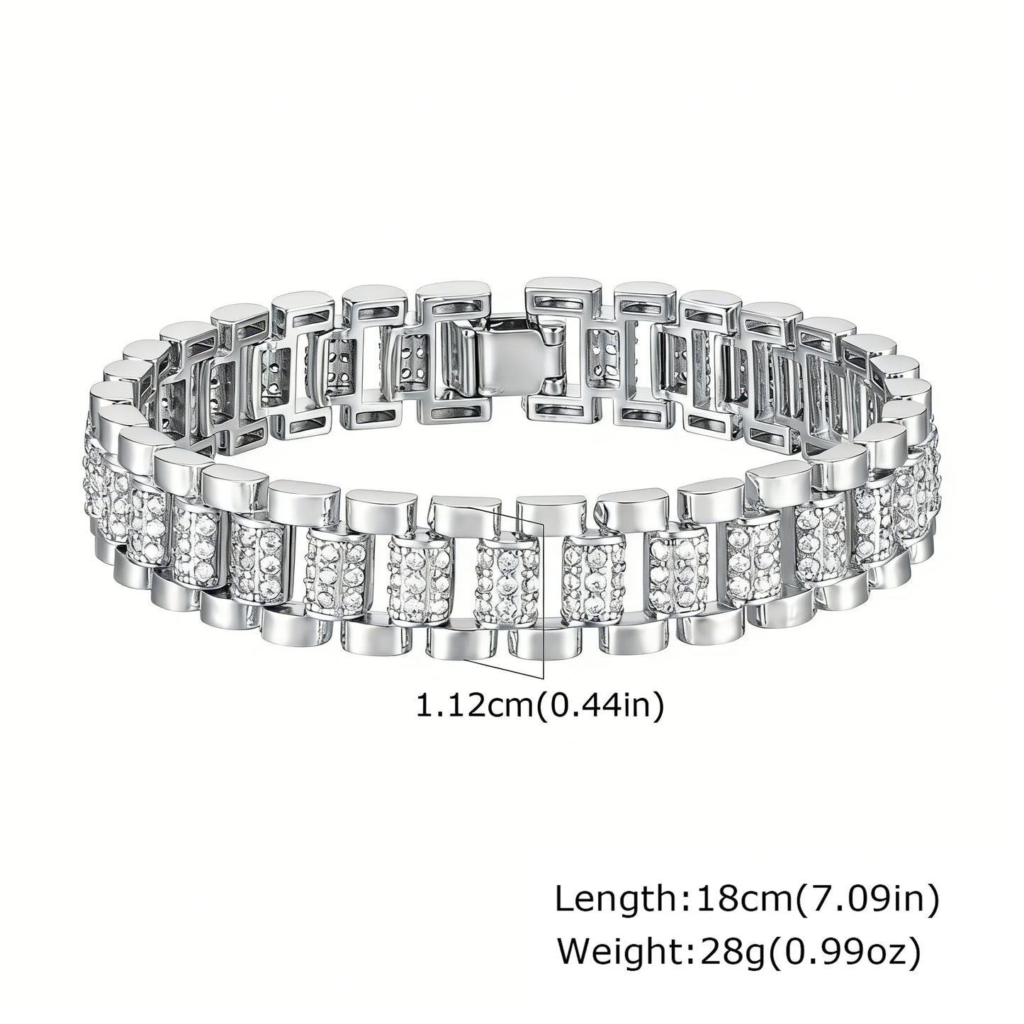 Lumière Paperclip Crystal Bracelet
