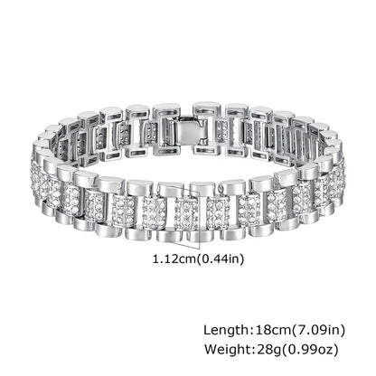 Lumière Paperclip Crystal Bracelet