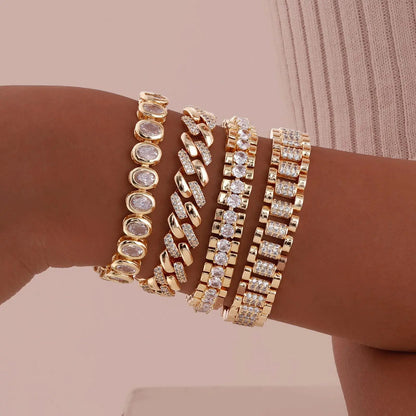 Lumière Paperclip Crystal Bracelet