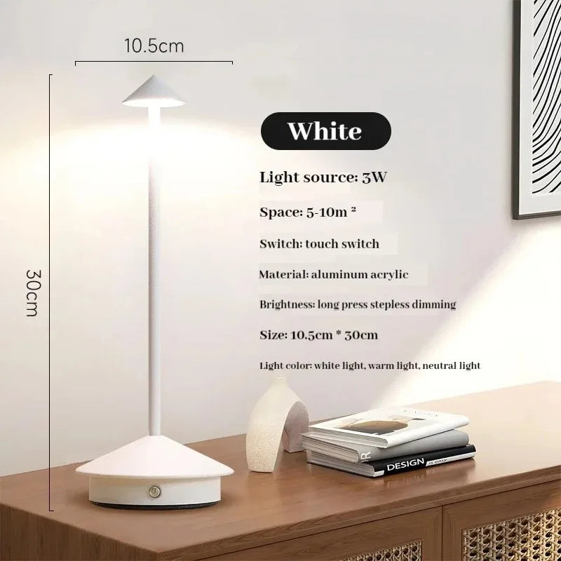 Cordless Ambient Touch Rechargeable Table Lamp
