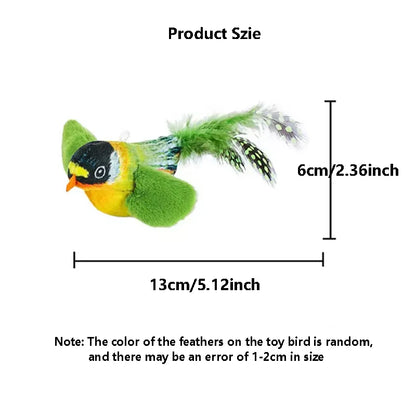 Interactive Bird-Sound Cat Teaser