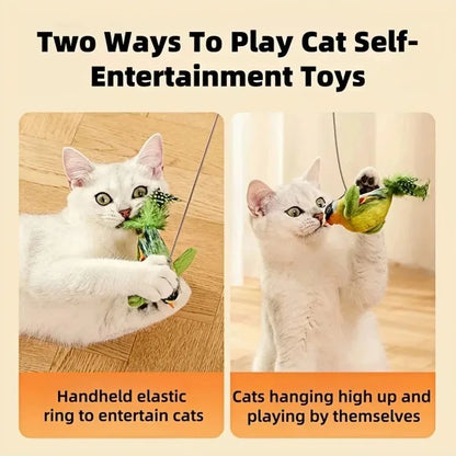 Interactive Bird-Sound Cat Teaser
