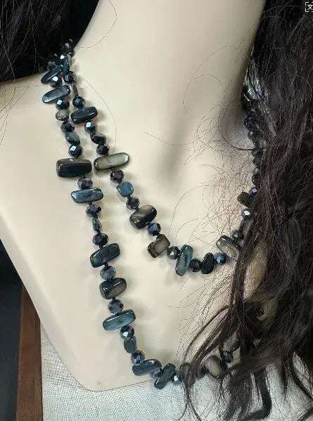 Mosaic Stone Layered Necklace