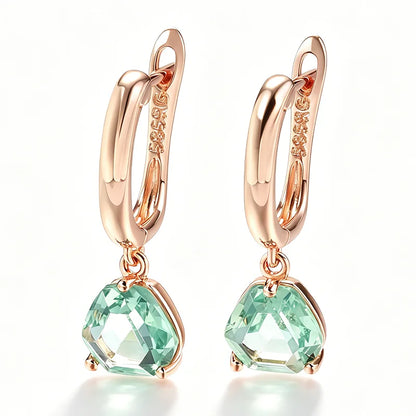 Emerald Bridal Drop Earrings