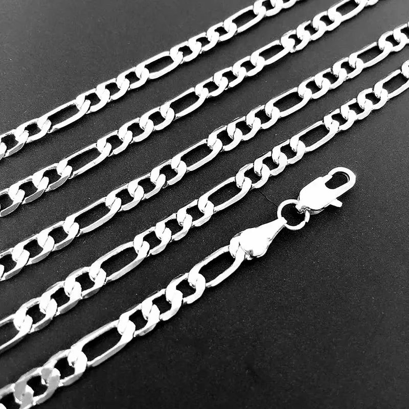 Silver-tone chain necklace with lobster clasp detail