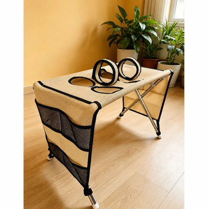 Foldable Pet Grooming Stand with Hammock