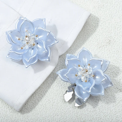 Lotus Flower Button Covers — Set of 2