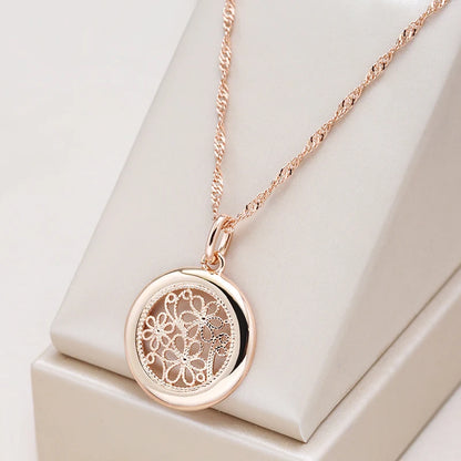 Glossy Boho Flower Necklace
