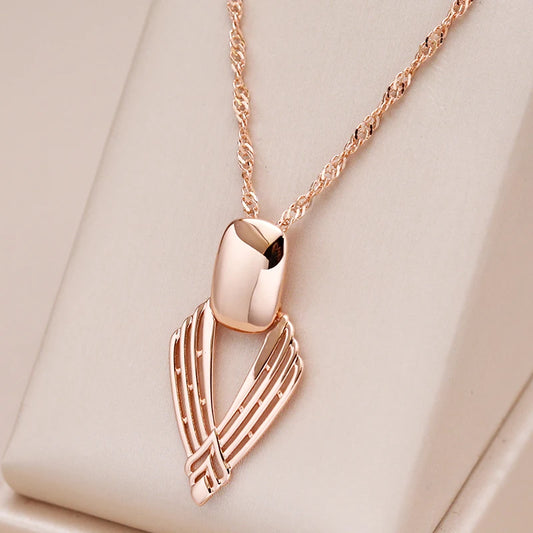 Geometric Hollow Pendant Necklace