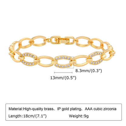 Lumière Paperclip Crystal Bracelet