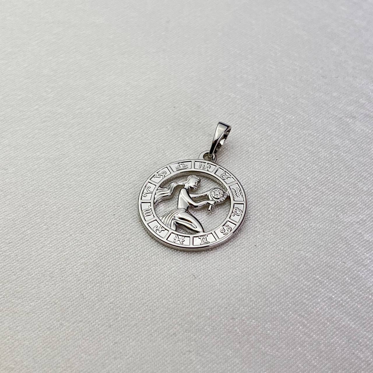 Virgo Zodiac Pendant Silver-Plated