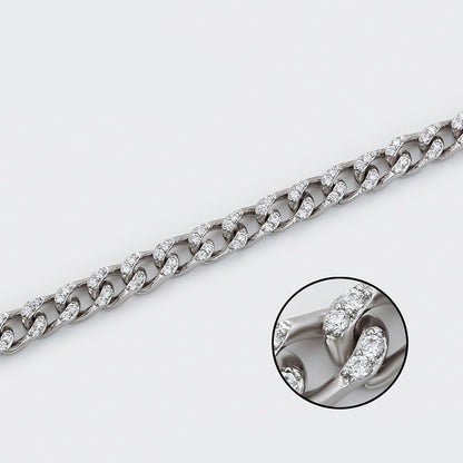 zoomed Silver & Platinum Plated Designer Bracelet With Crystals II Edition for Women | beauiquepoint.com